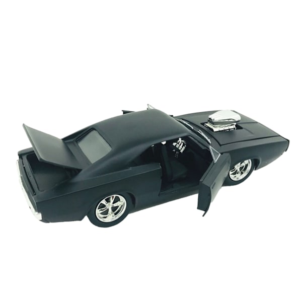 Bilmodell for barn og voksne Legering Metall 1:24 Modell Billeke for hjemmeinnredning Svart