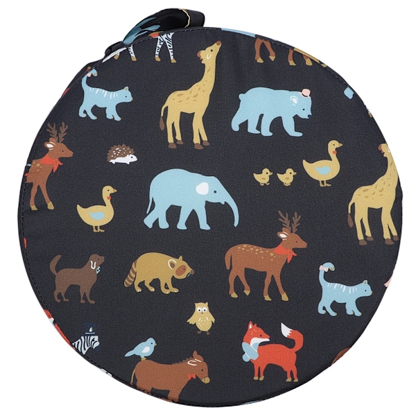 Infant Baby Seat Cushion - Comfortable and Heightening Chair Stool for Children - Dark Blue Animals