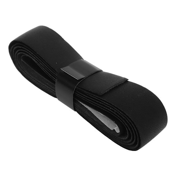 Tennisracket Grip Tape Læder Badmintonracket Overgrip Tape Erstatning til Udendørs Legeplads Gym Sort