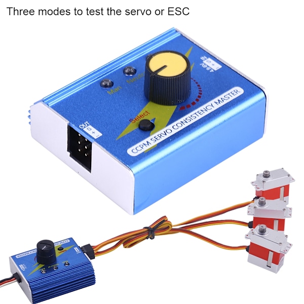 CCPM Servo Master Motor Tester og ESC Checker for RC-fly, bil og båt