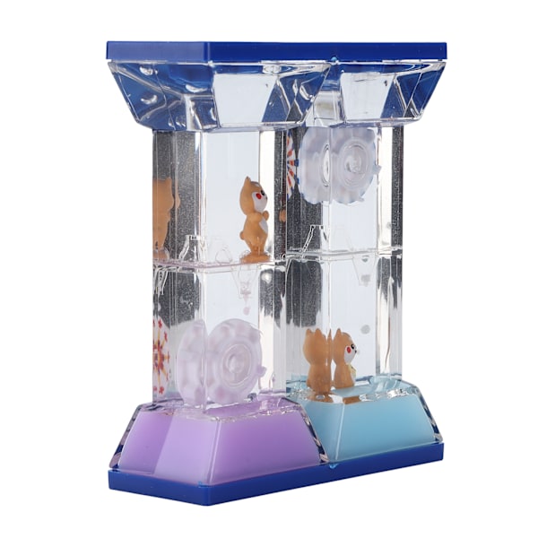 Fargerik Liquid Motion Bubbler Sandtimer for sensorisk lek og skrivebordsdekorasjon