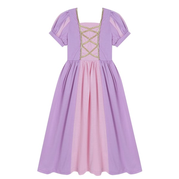 Europæisk og amerikansk prinsessestil kjole prinsessekjole Belle Prinsesse Askepot Snehvide kjole Halloween fest julegave Long hair 110cm