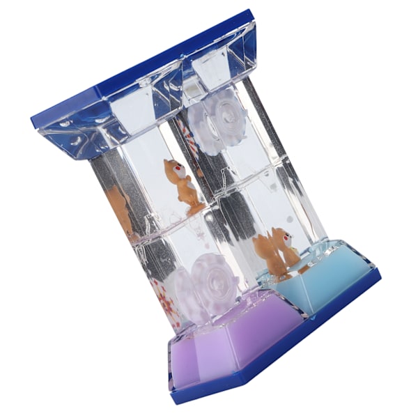 Fargerik Liquid Motion Bubbler Sandtimer for sensorisk lek og skrivebordsdekorasjon