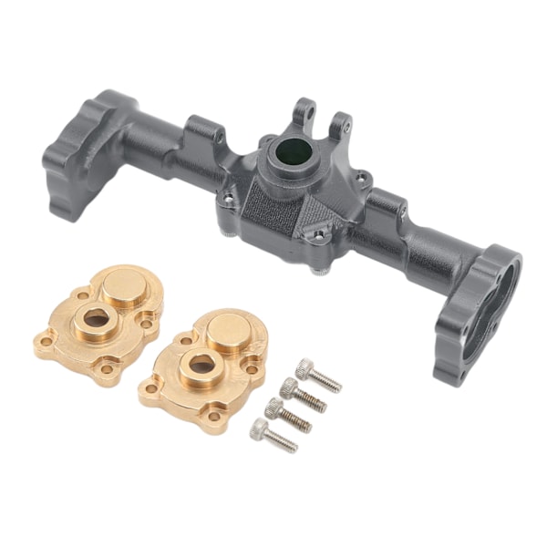 CNC taka-akselikotelo FMS:lle FCX24 1/24 RC-auton korotukseen, levennetyt taka-akselikotelot messinkisillä hammaspyöräruuveilla, titaani