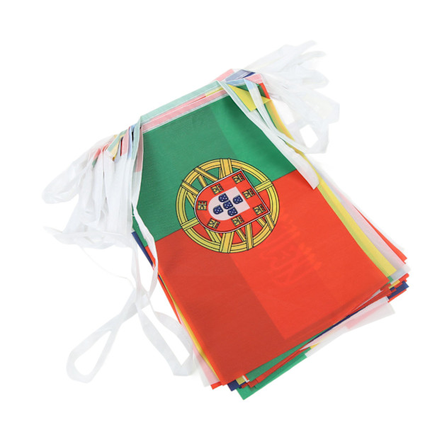 2022 String Flag International Bunting Banner 32 Lande Flag 20x28cm til dekoration