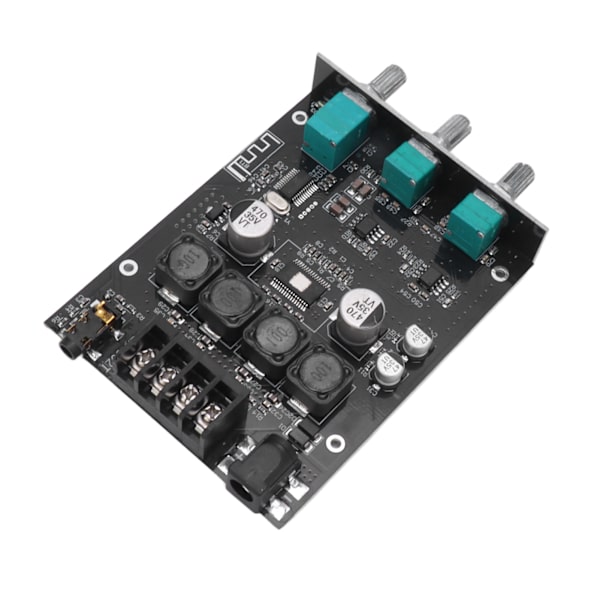 Bluetooth 5.0 ljudförstärkarmodul Diskant Baskontroll Power AMP Board för passiv högtalare 50W+50W DC9‑24V