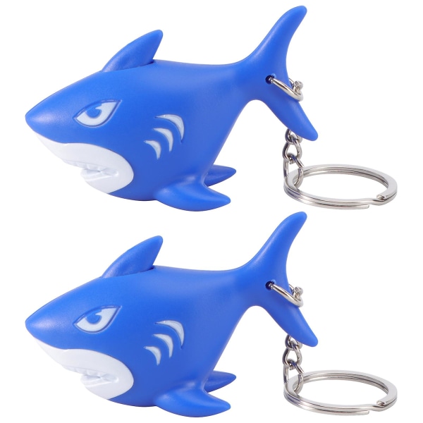 2 st Plast Shark Nyckelringar Flash Key Hänge Ljudnyckeldekorationer  Kreativa nyckelring presenter c66e | Fyndiq