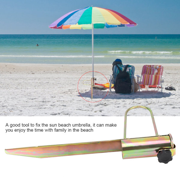 Iron Sun Beach Fishing Umbrella Holder - Kannettava Ulkoilmamatkailutarvike