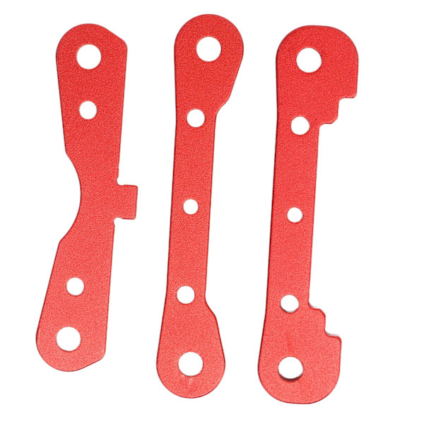 RC Car Swing Arm Mount Set Aluminiumlegering Förstärkt Svängarm Fast Mount Set för ARRMA 1/8 1/7 RC Car Upgrade Tillbehör Röd