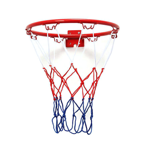 Slitesterk basketbøyle i stål for barnebøyle - innendørs/utendørs, sterk og robust [32 cm diameter]