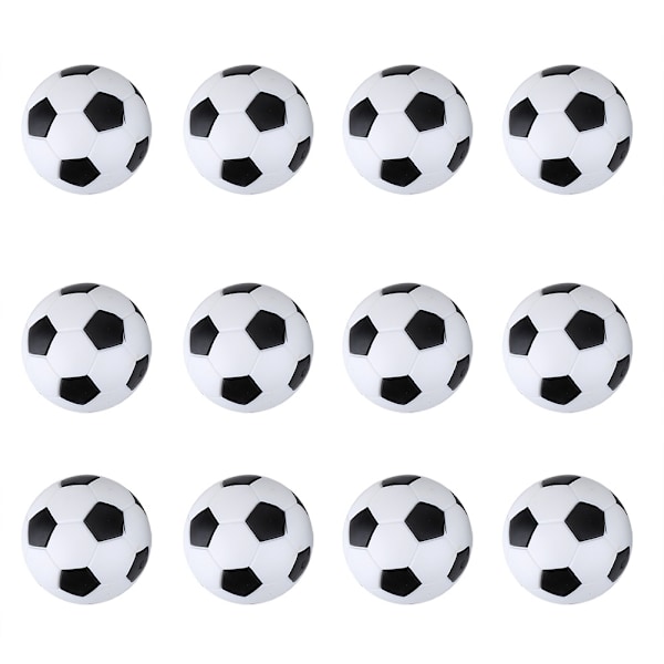 12 st Bordfotbollsspel Ersättningsset Mini 36 mm Fotbollar Bollar Set Tillbehör