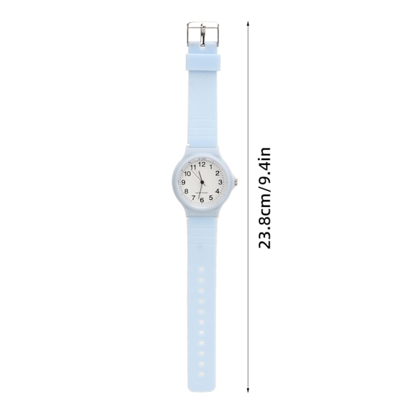 Quartz Watch Silent Waterproof Big Numbers Minimalistisk Fashionabla sportklocka för studenter Blå