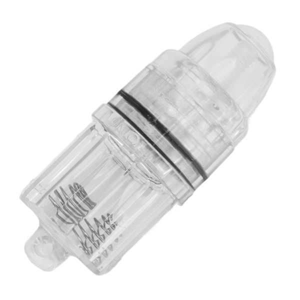 Deep Drop Fishing Light Transparent plast AA batteridrivet LED fiskeljus för trolling Hav Sötvatten Vit