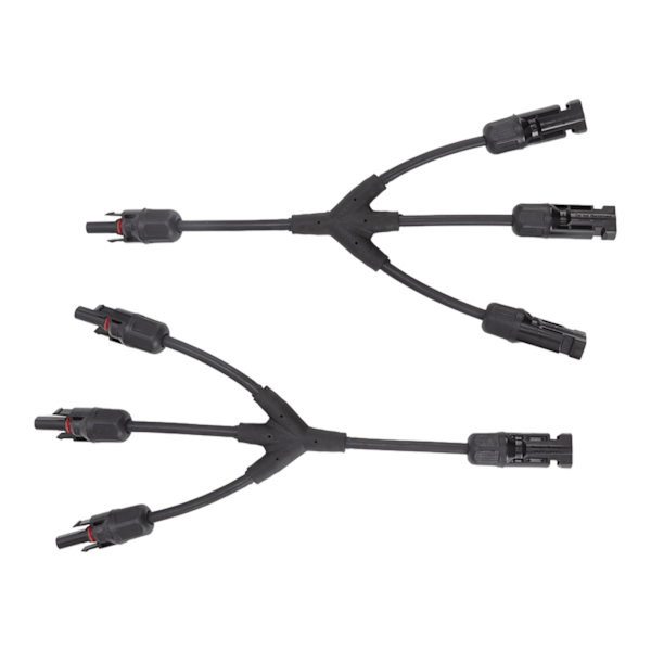 2 STK Y-gren Solar Connectors 1 til 3 Splitter Solar Kabel Ledningsstik PV Solar Parallel Adapter 1000V DC