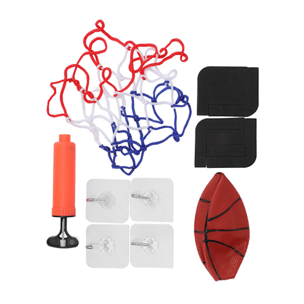 Inomhus Mini Basketball Hoop Set Transparent Free Punch Väggmonterad PVC Basket Hoop Set för barn Svart Gul