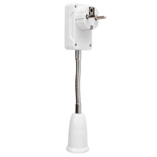 All Direction Extension Adapter Extension Socket Converter E27 Socket Converter med strömbrytare EU-kontakt AC110‑220V