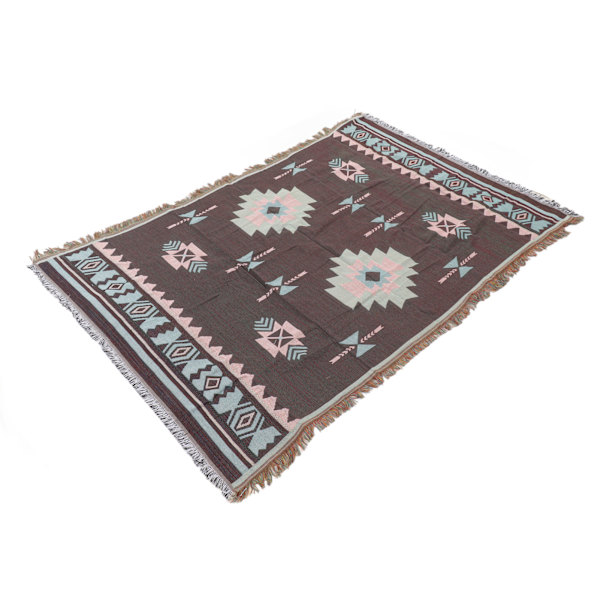 180x130 cm dukfilt i etnisk stil Retro bomullstältfilt för picknickstrand