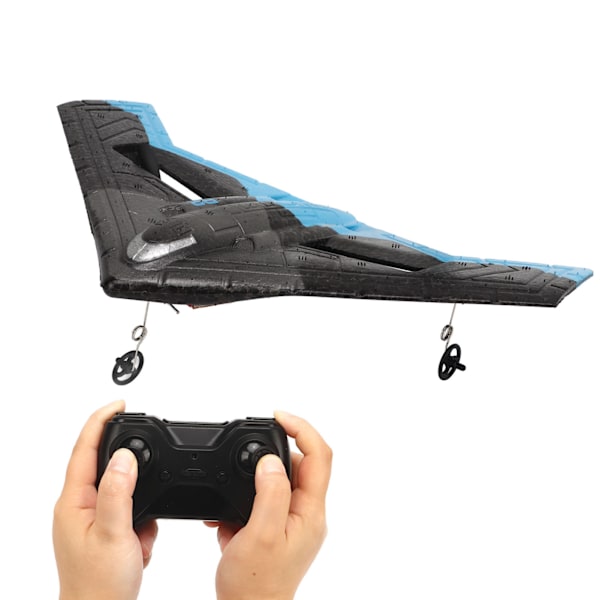 2,4 GHz RC Svævefly Model Kollisionsbestandig glidefjernbetjening Flyvelegetøj til børn Blå 1 batteri
