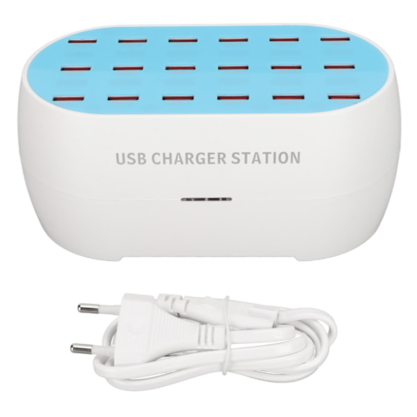 120W 18 Port USB -latausasema Työpöydälle Useita Portteja USB Nopea Lataus Älypuhelimille Tableteille EU-pistoke