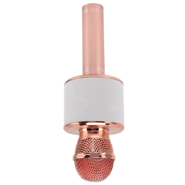 Trådlös mikrofon KTV ljudintegration Bärbar handhållen Bluetooth-mikrofon för flickor Pojkar Tonåringar Rose Gold