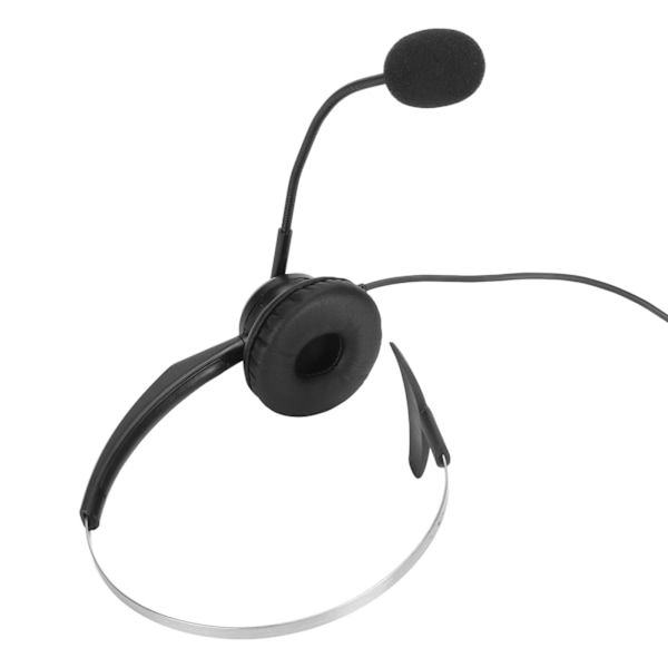 Enkelt Øre Headset Komfortabelt Lett Støyreduserende Kablet Datamaskin Headset med Mikrofon for Kundesenter Kontor Enkel 3.5mm Port