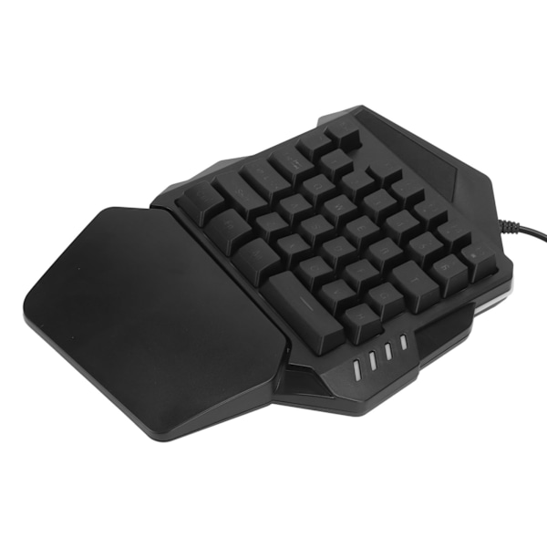 Enhands Speltangentbord RGB Bakgrundsbelysning 35 Tangenter Ergonomiskt Bärbart Mini Spelmekaniskt Tangentbord