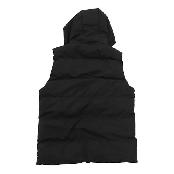 Oppvarmet vest hurtigvarmer jakke 7 områder karbonfiber konstant temperatur USB-port for utendørs skikjøring XL svart