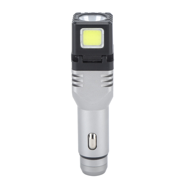Bil plug-in ficklampa Uppladdningsbar dubbel ljuskälla Super ljus mini handhållen bil laddad nödlampa Enkelljus