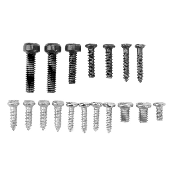 Rostfritt stål RC flygplansskruv 18st skruvar Sortiment Set Bärbara RC reparationsskruvar för WLtoy K200