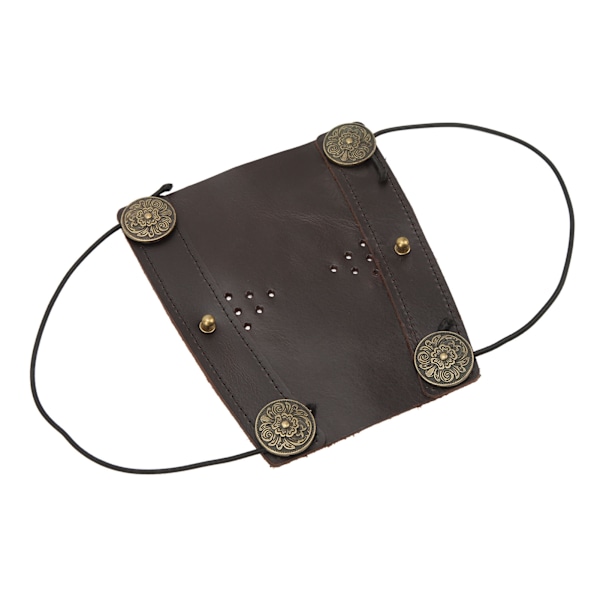 Bågskytte Arm Guard Justerbar rem Andra Kohud Arm Skyddsdyna för utomhusskytte Hunting Brown