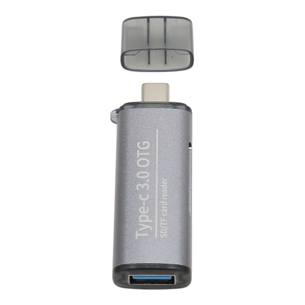 Lagerkortlæser, bærbar, understøtter Micro SD-kort, 2 i 1 USB C 3.1 USB 3.0 hukommelseskortlæser med 2 stik