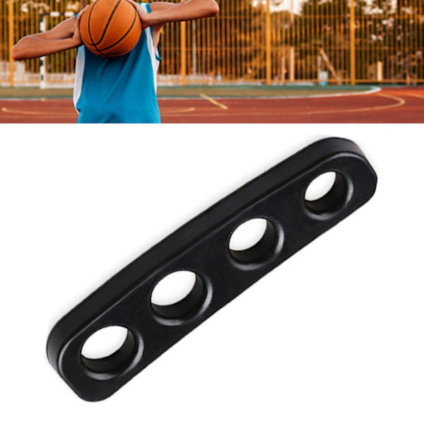 Basketskyttetränarhjälp Tonåring för nybörjare Förbättra stabiliteten Flexibel silikonbollfingerskyttetränare Svart L (8,5-9,5 cm/3,35-3,74 tum)