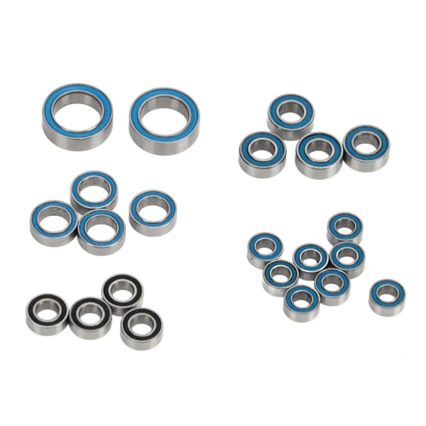 22PCS RC-lagersats Rostfritt stål Kullager Tillbehör för Traxxas TRX4M 1/18 RC Crawler Car Upgrade Parts