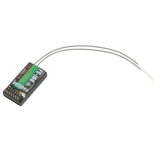 FS IA6 RC-mottaker 2,4GHz 6 kanaler med dobbelantenne RC-radiosystemdel for GT2E GT2F GT2G-sender