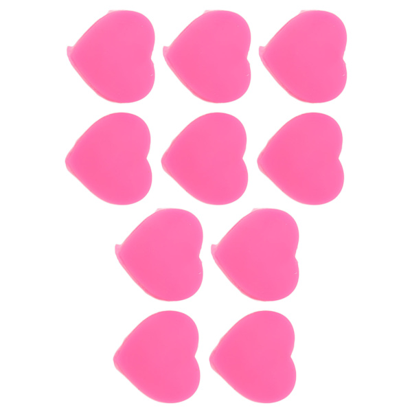 10 ST Tennisracket Vibrationsdæmpere Hjerteform Silikone Tennis Støddæmpere Rosa