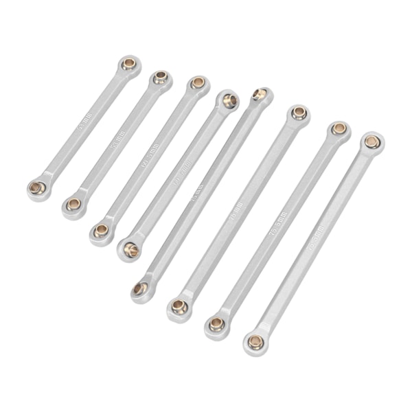 RC Rod Linkage Kit CNC aluminiumlegering Lättvikts RC Suspension Links Set för Traxxas 1/18 RC Car Silver