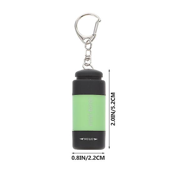 4kpl Mini-avainnippu LED-taskulamppu USB taskulamppu ladattava avaimenperä taskulamput