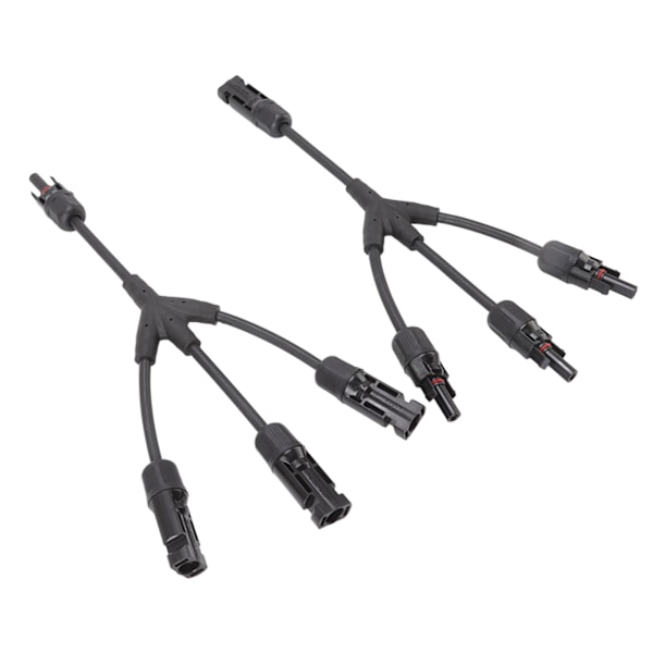2 STK Y-gren Solar Connectors 1 til 3 Splitter Solar Kabel Ledningsstik PV Solar Parallel Adapter 1000V DC