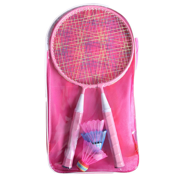 Badmintonracket för barn Grundskoleelever Utomhussport Badmintonracket Rosa