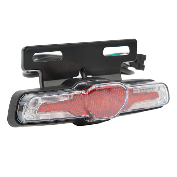 Baklys på elsykkel LED ABS nattbaklys Blinklys 24‑48V for sykling