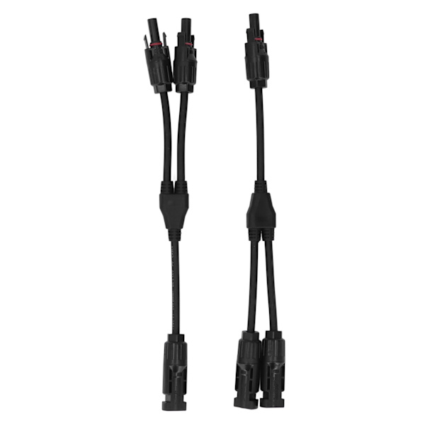 1 par DC 1000V solkontakt Y-gren parallelladapter Solpanelskabelkontakt