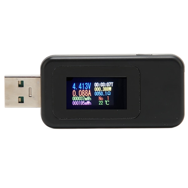 USB-testare Färg HD Digital LCD-skärm Strömmätare 0‑6.5A 4‑30V Spänning Strömtestare Multimeter