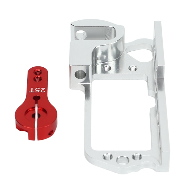 RC Servo Mount Bracket med 25T Arm Aluminiumlegering Anti Deformation Universal för Quadcopter Drone Red