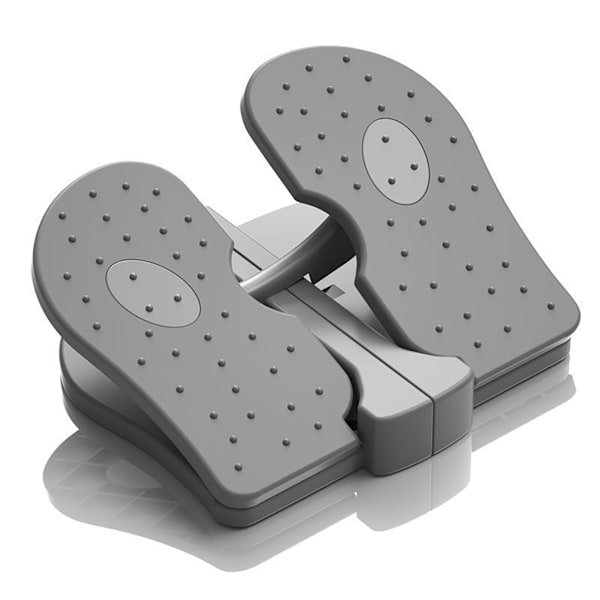 Foot Stepper Machine Förstärkt nylon Mini Stepper Trainer Tyst hopfällbar under skrivbordet Ben Workout Trainer Grå Fri storlek