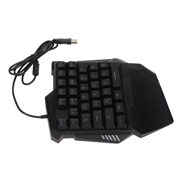 Enhands Speltangentbord 35 Tangenter Färgrik Bakgrundsbelysning Professionellt USB-gränssnitt Ergonomiskt RGB-tangentbord för PC