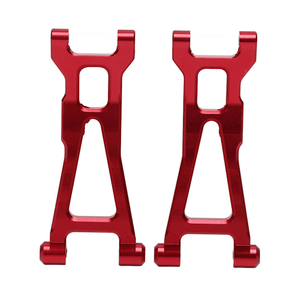 2ST RC Bakre Nedre Armar Aluminiumlegering Bakre Nedre Suspension Svängarm för 1/16 Fjärrkontroll Bil Röd