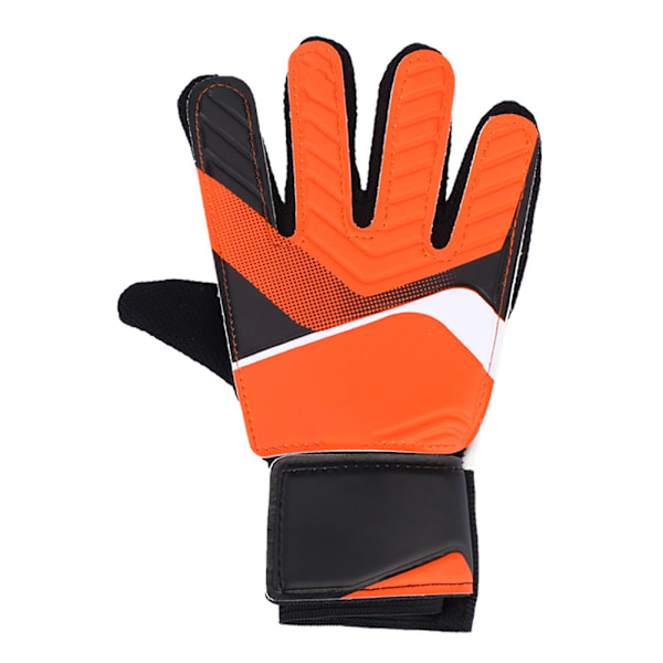 Anti-skli Latex Fotball Keeperhansker for Barn - Orange (Størrelse S)