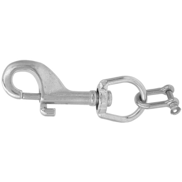 Scuba Diving Light Torch Kamerahållare Keeper Single End Bult Snap Clip&D Ring Shackle Undervattensutrustning