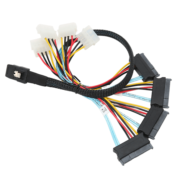 Serial ATA -kaapeli 12 Gbps Nopea SATA8087 SFF8482 4-nastainen sovitinlinja tiedonsiirtoon 1 m / 3,28 jalkaa