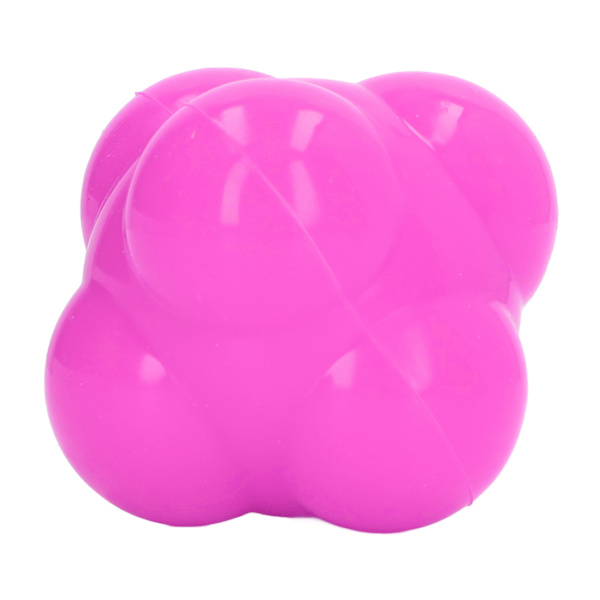 Reaction Ball Gummi Ljus färg Hex Reaction Trainer Ball för att förbättra handens ögonkoordination Agility Rosa